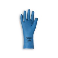 Ansell Edmont 193563 Ansell Size 8 Natural Blue Light Duty Sky Blue Unsupported 17 Mil Natural Latex Unlined 12\" Glove With Fish